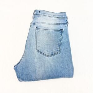 Flying Monkey Light Wash Tattered Raw Hem Denim Jeans Size 27